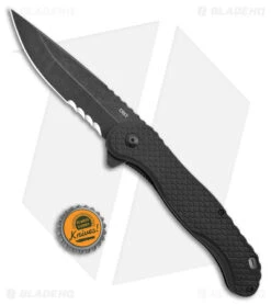 CRKT Antonio Rodriquez Taco Viper Liner Lock Black W/ Veff Serrations (3" Black) -Cutting Edge Cutlery Knives Store CRKT Antonio Rodriquez Taco Viper LL Black Veff Serrations Black BHQ 178675 jr bottlecap