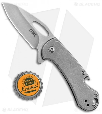 CRKT Bev-Edge Flipper Knife W/ Bottle Opener (2.5" Stonewash) 4630 6 CRKT Bev-Edge Flipper Knife W/ Bottle Opener (2.5" Stonewash) 4630 - Image 4