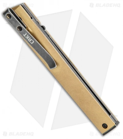 CRKT CEO Liner Lock Blade HQ Exclusive Knife Brass (3.11" Black Stonewash D2) 5 CRKT CEO Liner Lock Blade HQ Exclusive Knife Brass (3.11" Black Stonewash D2) - Image 3