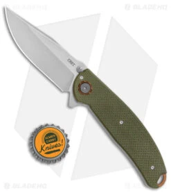 CRKT Burnley Butte Deadbolt Lock Assisted Flipper Knife Green G-10 (3.3" SW) -Cutting Edge Cutlery Knives Store CRKT Burnley Butte Deadbolt Lock Assisted Green G 10 SW BHQ 144096 jr bottlecap