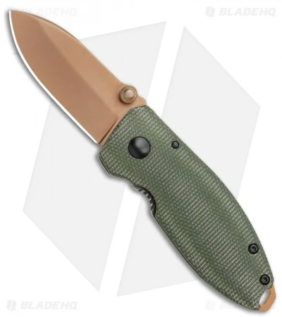 CRKT Burnley Desert Warrior Squid Knife Green Micarta (2.25" Copper D2) 3 CRKT Burnley Desert Warrior Squid Knife Green Micarta (2.25" Copper D2)