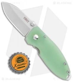 CRKT Burnley Squid Frame Lock Knife Natural G-10 (2.25" SW D2) -Cutting Edge Cutlery Knives Store CRKT Burnley Squid FL Natural G 10 Satin BHQ 107739 jr bottlecap