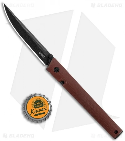 CRKT CEO Liner Lock Knife Burgundy Micarta (3.1" Smokewash D2) 6 CRKT CEO Liner Lock Knife Burgundy Micarta (3.1" Smokewash D2) - Image 4