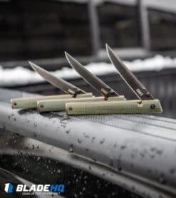 CRKT CEO Liner Lock Knife Green Micarta (3.1" Smokewash D2) BHQ Exclusive 15 CRKT CEO Liner Lock Knife Green Micarta (3.1" Smokewash D2) BHQ Exclusive -Cutting Edge Cutlery Knives Store CRKT CEO Liner Lock Knife Green Micarta Smokewash D2 BHQ Exclusive BHQ 101007 kp truck web