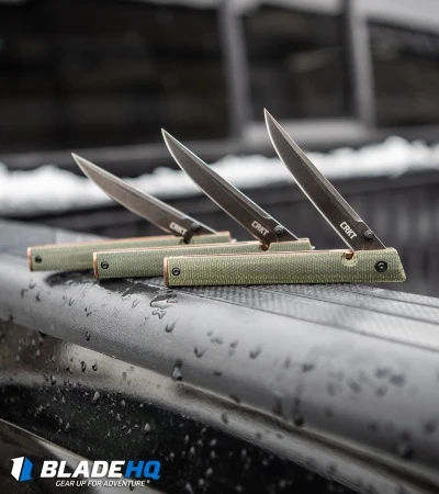 CRKT CEO Liner Lock Knife Green Micarta (3.1" Smokewash D2) BHQ Exclusive 9 CRKT CEO Liner Lock Knife Green Micarta (3.1" Smokewash D2) BHQ Exclusive - Image 7