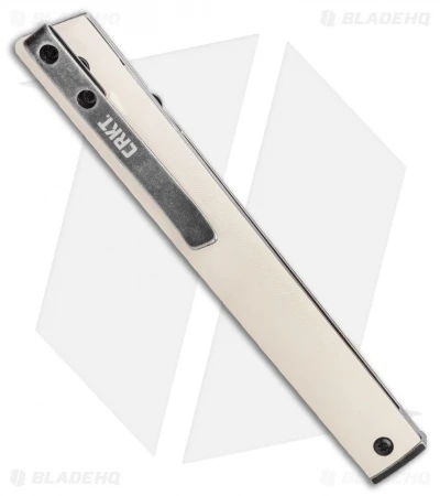 CRKT CEO Liner Lock Knife White Micarta (3.1" Smokewash D2) BHQ Exclusive 5 CRKT CEO Liner Lock Knife White Micarta (3.1" Smokewash D2) BHQ Exclusive - Image 3