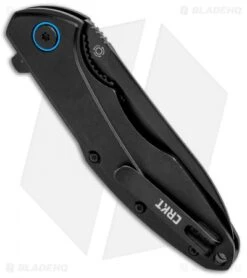 CRKT Caligo Liner Lock Flipper Knife Black Al (3.1" D2 Black) BHQ Exclusive 8 CRKT Caligo Liner Lock Flipper Knife Black Al (3.1" D2 Black) BHQ Exclusive -Cutting Edge Cutlery Knives Store CRKT Caligo LL Black Al Black 6215D2 BHQ 95851 jr side