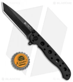 CRKT Carson M16-00K Tanto Liner Lock Knife Black Zytel (3" Black) -Cutting Edge Cutlery Knives Store CRKT Carson M16 00K Compact Tanto LL Black Zytel Black BHQ 87732 jr bottlecap