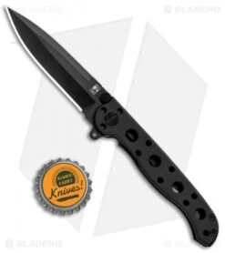 CRKT Carson M16-01K EDC Spear Point Liner Lock Knife (3" Black) -Cutting Edge Cutlery Knives Store CRKT Carson M16 01K EDC SP LL Black BHQ 87733 jr bottlecap