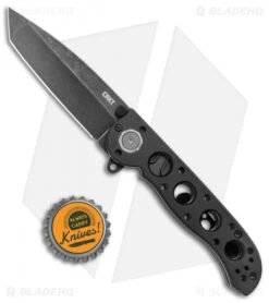 CRKT Carson M16-02DB Tanto Dead Bolt Lock Flipper Knife (3.1" Black SW) -Cutting Edge Cutlery Knives Store CRKT Carson M16 02DB Tanto Dead Lock Black Flipper Black SW BHQ 138923 jr bottlecap