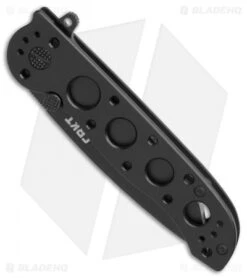 CRKT Carson M16-02KS Tanto Frame Lock Flipper Knife (3.05" Black) -Cutting Edge Cutlery Knives Store CRKT Carson M16 02KS Tanto black BHQ 76687 er spine