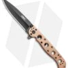 CRKT Carson M16-03BK Frame Lock Flipper Knife Stainless Steel (3.6" Black)