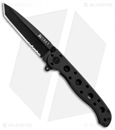 CRKT Carson M16-10K EDC Tanto Liner Lock Knife Black Zytel (3" Black Serr) 3 CRKT Carson M16-10K EDC Tanto Liner Lock Knife Black Zytel (3" Black Serr)