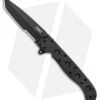 CRKT Carson M16-10KZ Tanto Flipper Knife Black GFN (3" Black Serr) -Cutting Edge Cutlery Knives Store CRKT Carson M16 10KZ Tanto Balck GFN Black Serr BHQ 3813 jr