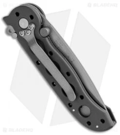 CRKT Carson M16-12 Folding Tanto Flipper Knife BB (3" Bead Blast Serr) -Cutting Edge Cutlery Knives Store CRKT Carson M16 12 Folding Tanto BB BB Serr BHQ 87731 jr side