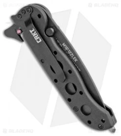 CRKT Carson M16-12ZLEK Tanto Flipper Knife Zytel (3" Black Serr) 8 CRKT Carson M16-12ZLEK Tanto Flipper Knife Zytel (3" Black Serr) -Cutting Edge Cutlery Knives Store CRKT Carson M16 12ZLEK Tanto Zytel Black Serr BHQ 9882 jr side