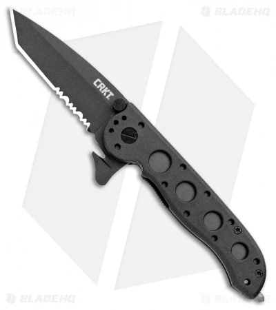 CRKT Carson M16-12ZLEK Tanto Flipper Knife Zytel (3" Black Serr) 3 CRKT Carson M16-12ZLEK Tanto Flipper Knife Zytel (3" Black Serr)