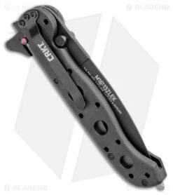 CRKT Carson M16-13ZLEK E.R. Spear Point Flipper Knife Zytel (3.375" Black Serr) -Cutting Edge Cutlery Knives Store CRKT Carson M16 13ZLEK E.R. SP Zytel Black Serr BHQ 9881 jr side