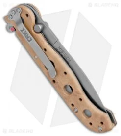 CRKT Carson M16-13ZM Desert Spear Point Flipper Knife (3.5" Bead Blast Serr) -Cutting Edge Cutlery Knives Store CRKT Carson M16 13ZM Desert SP BB Serr BHQ 8981 jr side