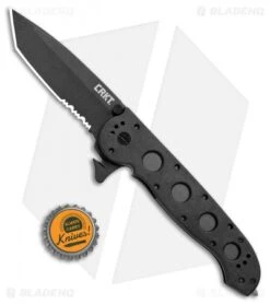 CRKT Carson M16-14ZLEK Tanto Liner Lock Knife (3.75" Serr) -Cutting Edge Cutlery Knives Store CRKT Carson M16 14ZLEK Tanto LL Serr BHQ 8897 jr bottlecap