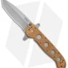 CRKT Carson M16-14ZSF Tanto Flipper Knife Desert Tan (3.875" Bead Blast Serr) -Cutting Edge Cutlery Knives Store CRKT Carson M16 14ZSF Tanto Desert Tan BB Serr BHQ 7950 jr