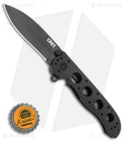 CRKT Carson M21-02G Flipper Knife Black G-10 (3" Black) 9 CRKT Carson M21-02G Flipper Knife Black G-10 (3" Black) -Cutting Edge Cutlery Knives Store CRKT Carson M21 02G Flipper Knife Black G 10 3 Gray BHQ 3171 LS Bottlecap