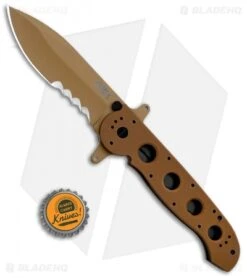 CRKT Carson M21-14DSFG Special Forces Flipper Knife Tan G-10 (3.875" Serr) -Cutting Edge Cutlery Knives Store CRKT Carson M21 14DSFG Special Forces Flipper Tan G 10 Serr BHQ 4983 jr 1 bottlecap