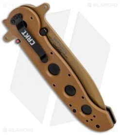 CRKT Carson M21-14DSFG Special Forces Flipper Knife Tan G-10 (3.875" Serr) -Cutting Edge Cutlery Knives Store CRKT Carson M21 14DSFG Special Forces Flipper Tan G 10 Serr BHQ 4983 jr 1 side