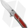 CRKT Carson M18-12R Liner Lock Folding Knife Red G-10 (3.2" Satin) -Cutting Edge Cutlery Knives Store CRKT Carson Red G 10 Serr M18 12R BHQ 68534 jr 2