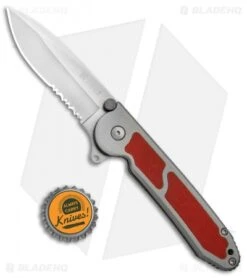 CRKT Carson M18-12R Liner Lock Folding Knife Red G-10 (3.2" Satin) -Cutting Edge Cutlery Knives Store CRKT Carson Red G 10 Serr M18 12R BHQ 68534 jr bottlecap 2