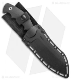 CRKT Catchall Fixed Blade Knife Rubberized GRN (5.5" Satin) -Cutting Edge Cutlery Knives Store CRKT Catchall Fixed Blade Black Satin BHQ 138973 jr sheath