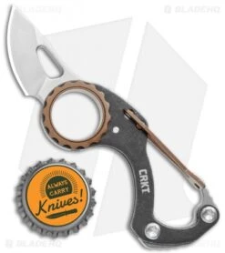 CRKT Compano Carabiner Folding Knife (1.4" Satin) 9082 9 CRKT Compano Carabiner Folding Knife (1.4" Satin) 9082 -Cutting Edge Cutlery Knives Store CRKT Compano Carabiner Folding Satin 9082 BHQ 119370 jr bottlecap