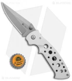 CRKT Crawford Kasper Professional Liner Lock Knife Silver (3" Gray) 7772 9 CRKT Crawford Kasper Professional Liner Lock Knife Silver (3" Gray) 7772 -Cutting Edge Cutlery Knives Store CRKT Crawford Kasper Professional LL Silver Gray 7772 BHQ 76580 jr bottlecap