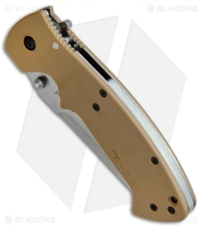 CRKT Crawford Kasper Liner Lock Knife Tan Zytel (3.75" Satin) 6773D 4 CRKT Crawford Kasper Liner Lock Knife Tan Zytel (3.75" Satin) 6773D - Image 2