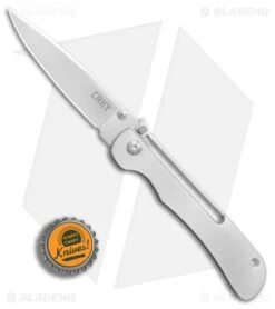 CRKT Crawford Offbeat Lockback Knife Stainless Steel (3.52" Satin) 7730 9 CRKT Crawford Offbeat Lockback Knife Stainless Steel (3.52" Satin) 7730 -Cutting Edge Cutlery Knives Store CRKT Crawford Offbeat stainless steel satin BHQ 76678 er bottlecap