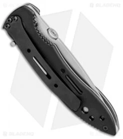 CRKT Crawford Point Guard Liner Lock Knife (3.5" Bead Blast Serr) 6763 -Cutting Edge Cutlery Knives Store CRKT Crawford Point Guard LL BB Serr 6763 BHQ 87015 jr side