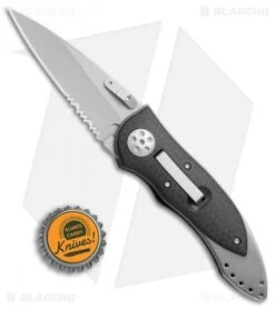 CRKT Elishewitz E-Lock Folding Knife (2.75" Bead Blast Serr) 7313 -Cutting Edge Cutlery Knives Store CRKT Elishewitz E Lock bb serr 7313 BHQ 69068 er size