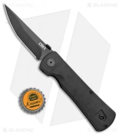 CRKT Folding Hissatsu Spring Assisted Knife (3.875" Black) 2903 -Cutting Edge Cutlery Knives Store CRKT Folding Hissatsu SA Black 2903 BHQ 1948 jr bottlecap