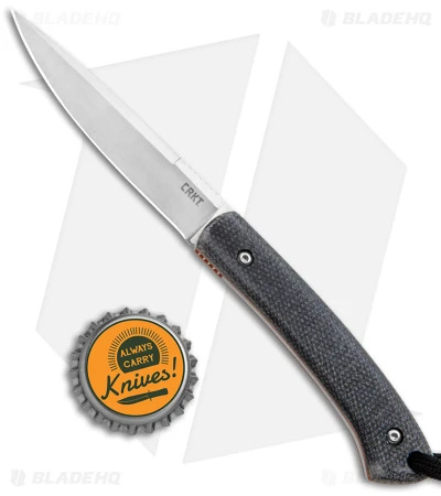 CRKT Folts Biwa Fixed Blade Knife Black Resin Infused Fiber (3" Satin) 6 CRKT Folts Biwa Fixed Blade Knife Black Resin Infused Fiber (3" Satin) - Image 4