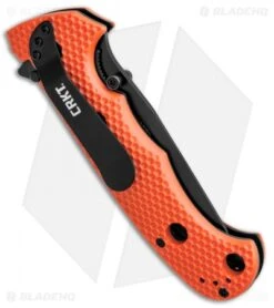 CRKT Hammond Cruiser LAWKS Liner Lock Knife Orange (3.75" Black Serr) 7914ORB 8 CRKT Hammond Cruiser LAWKS Liner Lock Knife Orange (3.75" Black Serr) 7914ORB -Cutting Edge Cutlery Knives Store CRKT Hammond Cruiser Orange Black Serr CR7914ORB BHQ 87150 jr side 2