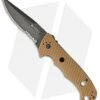 CRKT Hammond Cruiser Liner Lock Knife Tan (3.75" Black Serr) 7914DB 1 CRKT Hammond Cruiser Liner Lock Knife Tan (3.75" Black Serr) 7914DB -Cutting Edge Cutlery Knives Store CRKT Hammond Cruiser Tan Black Serr BHQ 43823