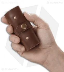 CRKT Wu Hex Bit Driver Tool Roll - Leather/Brass 9911 -Cutting Edge Cutlery Knives Store CRKT Hex Bit Driver Tool Roll Leather Brass 9911 BHQ 119373 jr size