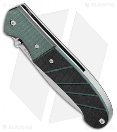 CRKT Ignitor Spring Assisted Knife Black & Green G10 (3.38" Satin) 6850 4 CRKT Ignitor Spring Assisted Knife Black & Green G10 (3.38" Satin) 6850 - Image 2