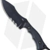 CRKT Kaila Cumings Bugsy Fixed Blade Knife Black G-10 (3.78" Black Veff Serr) -Cutting Edge Cutlery Knives Store CRKT Kaila Cumings Bugsy Fixed Blade Knife w Veff Serrations Black BHQ 181752 kc 2