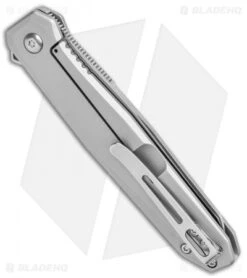 CRKT Ken Onion Facet Frame Lock Spring Assisted Flipper Knife (3.4" Satin) -Cutting Edge Cutlery Knives Store CRKT Ken Onion Facet FL Reverse Tanto Flipper Satin BHQ 138947 jr side