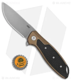 CRKT Ken Onion Jake Liner Lock Knife Bronze Aluminum (3.32" Bead Blast) -Cutting Edge Cutlery Knives Store CRKT Ken Onion Jake LL Bronze Aluminum BB BHQ 178669 jr bottlecap