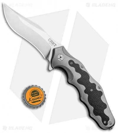 CRKT Ken Onion Motley Flipper Knife Carbon Fiber/Ti (Satin) K210CFXP 6 CRKT Ken Onion Motley Flipper Knife Carbon Fiber/Ti (Satin) K210CFXP - Image 4