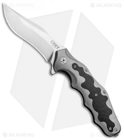CRKT Ken Onion Motley Flipper Knife Carbon Fiber/Ti (Satin) K210CFXP 3 CRKT Ken Onion Motley Flipper Knife Carbon Fiber/Ti (Satin) K210CFXP