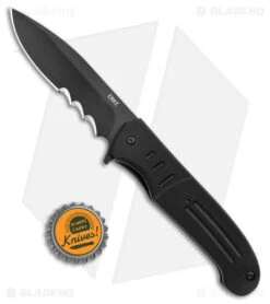 CRKT Ken Steigerwalt Ignitor Spring Assisted Knife Black G10 (3.48") 9 CRKT Ken Steigerwalt Ignitor Spring Assisted Knife Black G10 (3.48") -Cutting Edge Cutlery Knives Store CRKT Ken Steigerwalt Ignitor SA Black G 10 Black Serr BHQ 178670 jr bottlecap