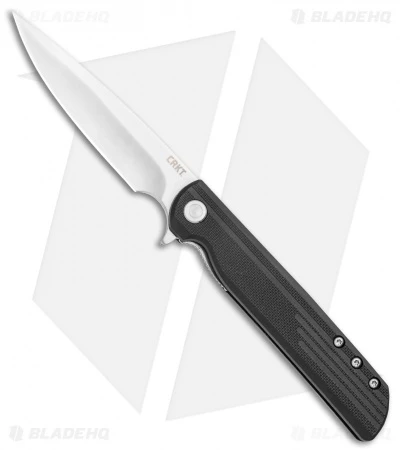CRKT LCK + Spring Assisted Liner Lock Knife Black GRN (3.3" Satin) 3801 3 CRKT LCK + Spring Assisted Liner Lock Knife Black GRN (3.3" Satin) 3801